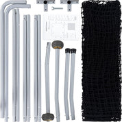 Pitcher Screen Baseball Softball Pitching Screen Baseball Protective Screen | 7'x7' | Black Pro | Portable with Wheels | Galileo Sports