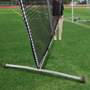 Pitcher Screen Baseball Softball Pitching Screen Baseball Protective Screen | 7'x7' | Black Pro | Portable with Wheels | Galileo Sports