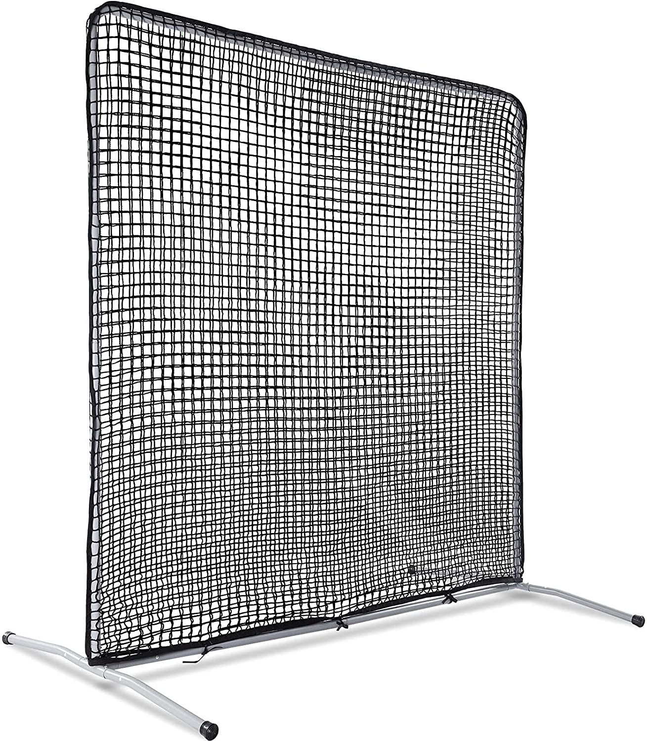 Pitcher Screen Baseball Softball Pitching Screen Baseball Protective Screen | 7'x7' | Black Pro| Galileo Sports