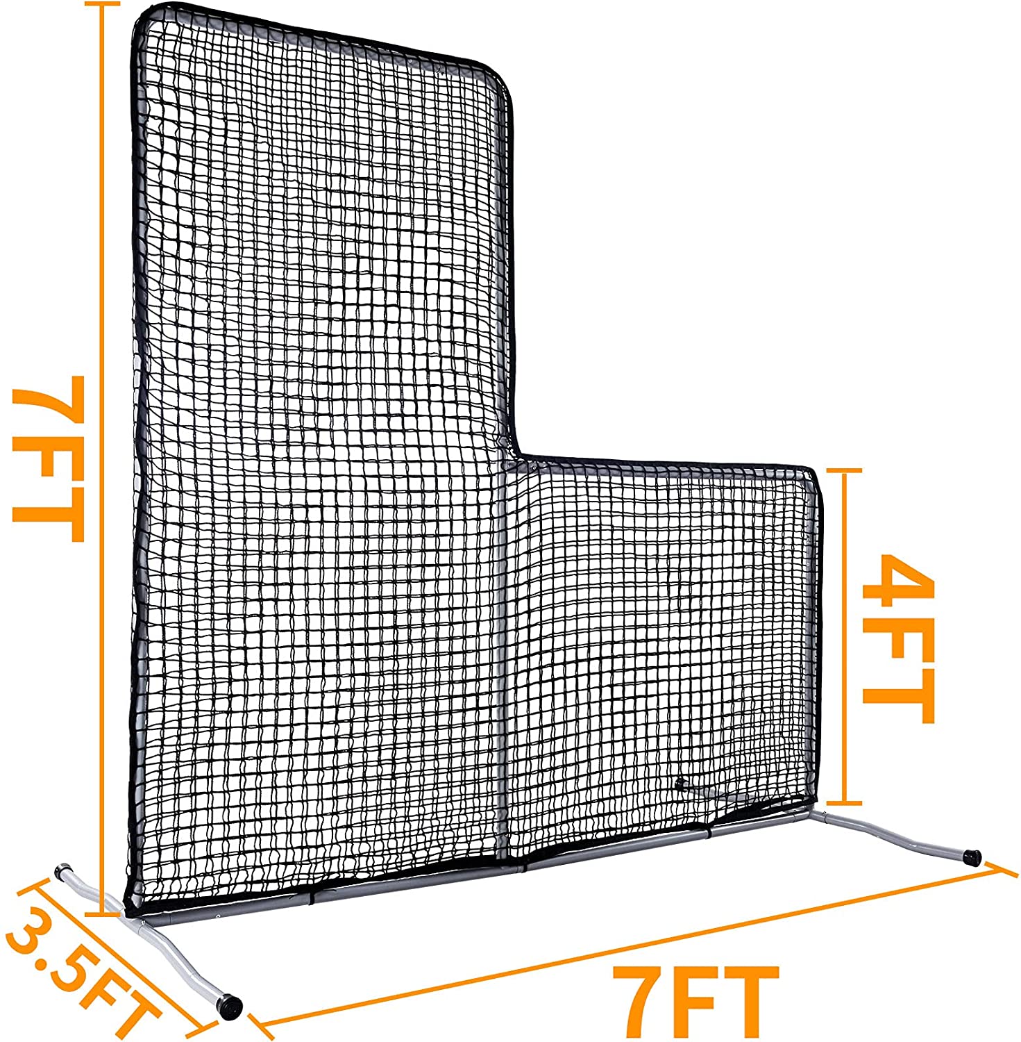 7x7 Pitcher Screen Baseball Softball Pitching Screen/L-Screen