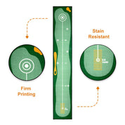 Galileo Golf Putting Mat Putting Green Golf Training Mat with Carrying Bag Putting Mats | 10'x1.6'Size