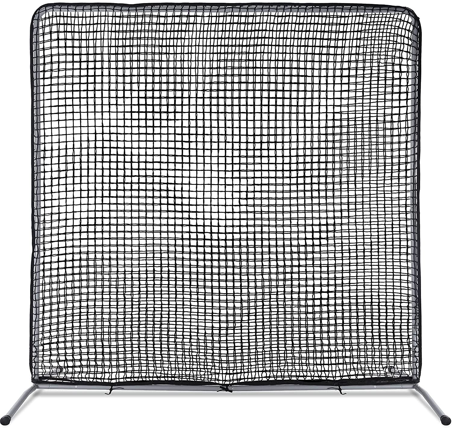 Pitcher Screen Baseball Softball Pitching Screen Baseball Protective Screen | 7'x7' | Black Pro| Galileo Sports