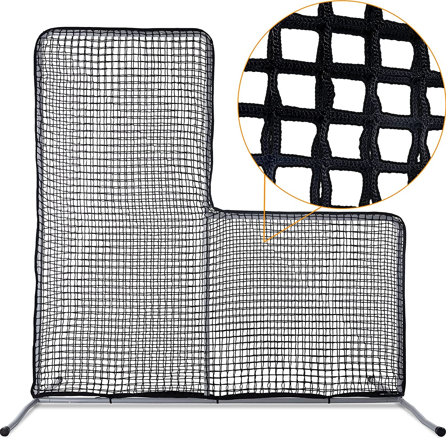 7x7 Pitcher Screen Baseball Softball Pitching Screen/L-Screen
