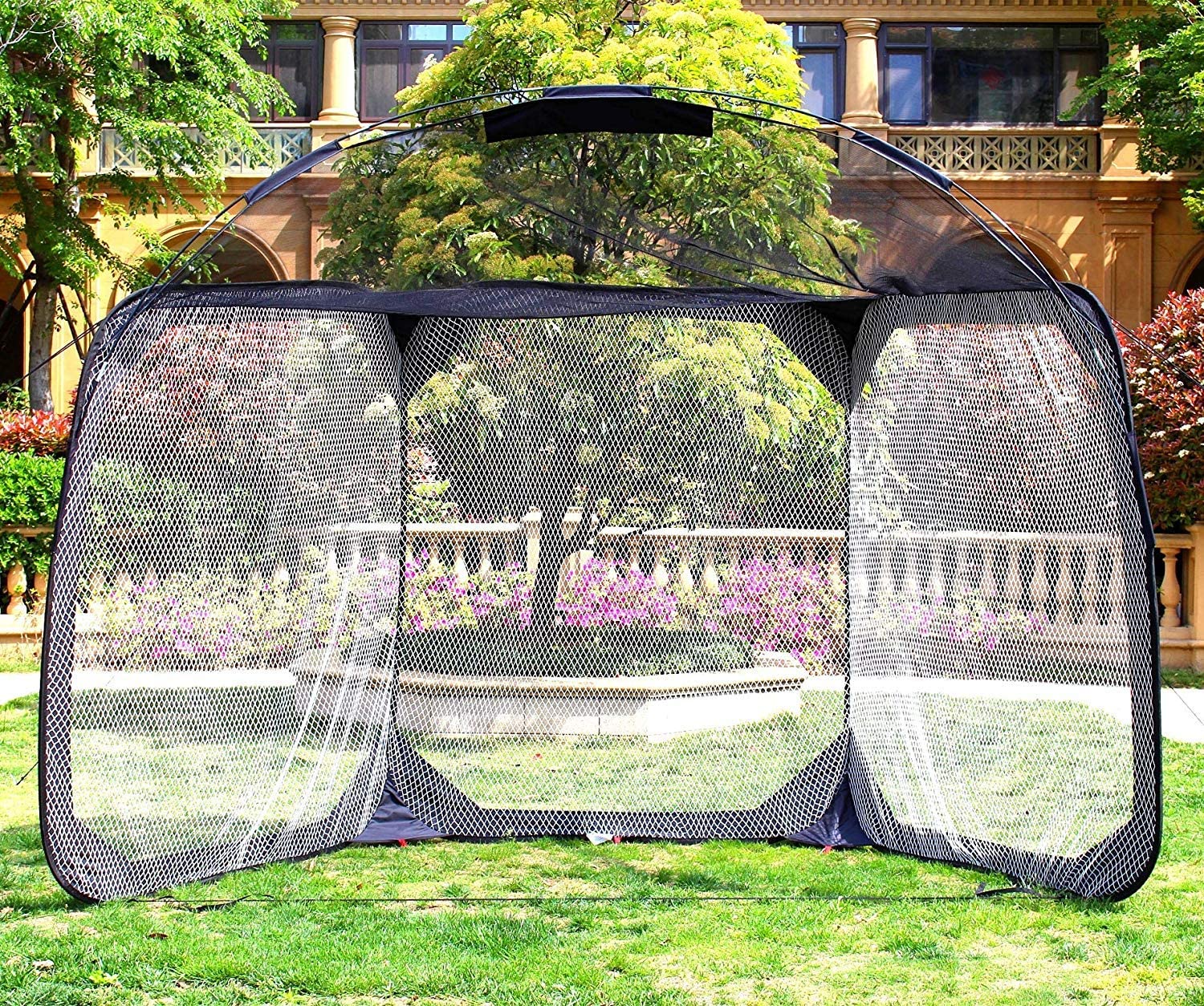 Pitcher Screen Baseball Softball Pitching Screen Baseball Protective Screen | 12'X6'X9.5'| Galileo Sports