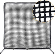Pitcher Screen Baseball Softball Pitching Screen Baseball Protective Screen | 7'x7' | Black Pro| Galileo Sports