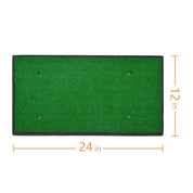 Galileo Sports Golf Hitting Mats Golf Turf Putting Grass Mat Golf Training Practice Turf with Tee Equipment | 12''x24''