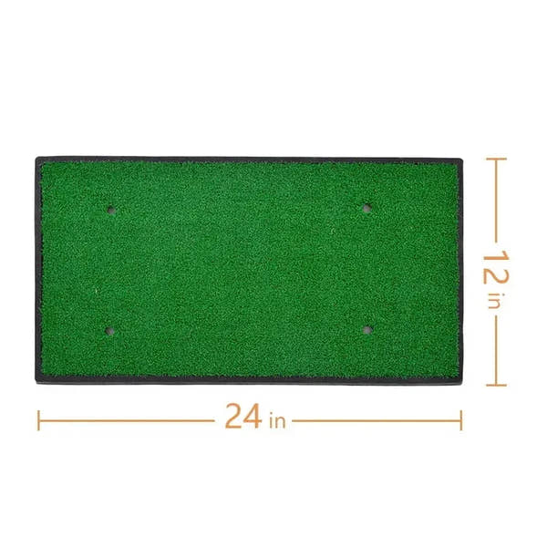 Galileo Sports Golf Hitting Mats Golf Turf Putting Grass Mat Golf Training Practice Turf with Tee Equipment | 12''x24'' - Galileo Sports