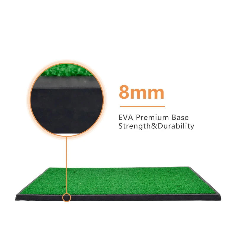 Galileo Sports Golf Hitting Mats Golf Turf Putting Grass Mat Golf Training Practice Turf with Tee Equipment | 12''x24''