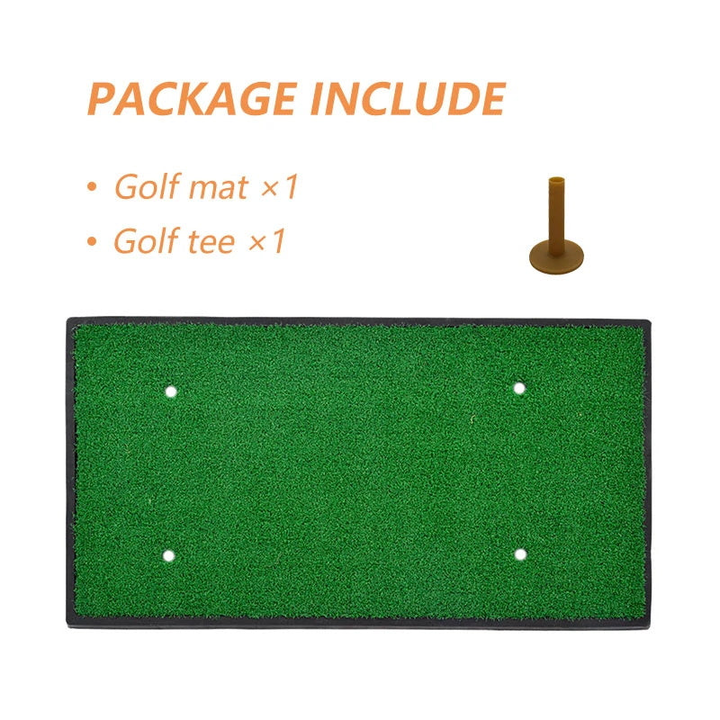 Galileo Sports Golf Hitting Mats Golf Turf Putting Grass Mat Golf Training Practice Turf with Tee Equipment | 12''x24''