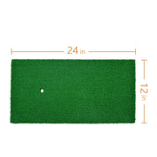 Galileo Golf Hitting Mats Golf Putting Training Practice EVA Turf Grass Mat with Tee Equipment | 24''x12''