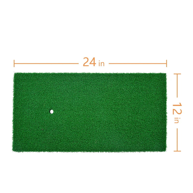 Galileo Golf Hitting Mats Golf Putting Training Practice EVA Turf Grass Mat with Tee Equipment | 24''x12''