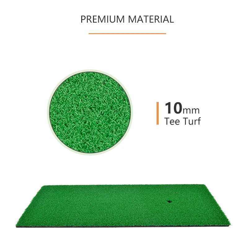 Galileo Golf Hitting Mats Golf Putting Training Practice EVA Turf Grass Mat with Tee Equipment | 24''x12''