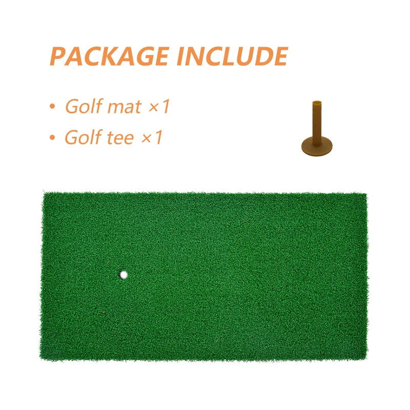 Galileo Golf Hitting Mats Golf Putting Training Practice EVA Turf Grass Mat with Tee Equipment | 24''x12''