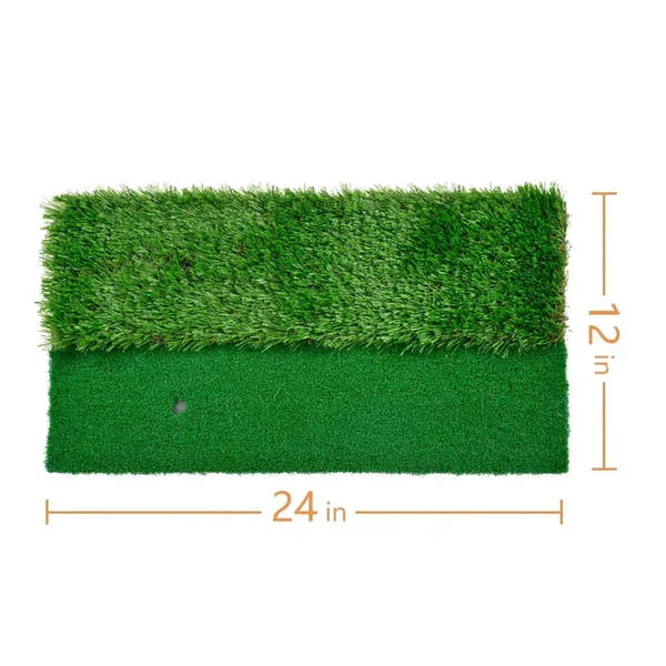 24inx12in Golf Hitting Turf Grass Mats / EVA Turf with Tee Equipment - Galileo Sports
