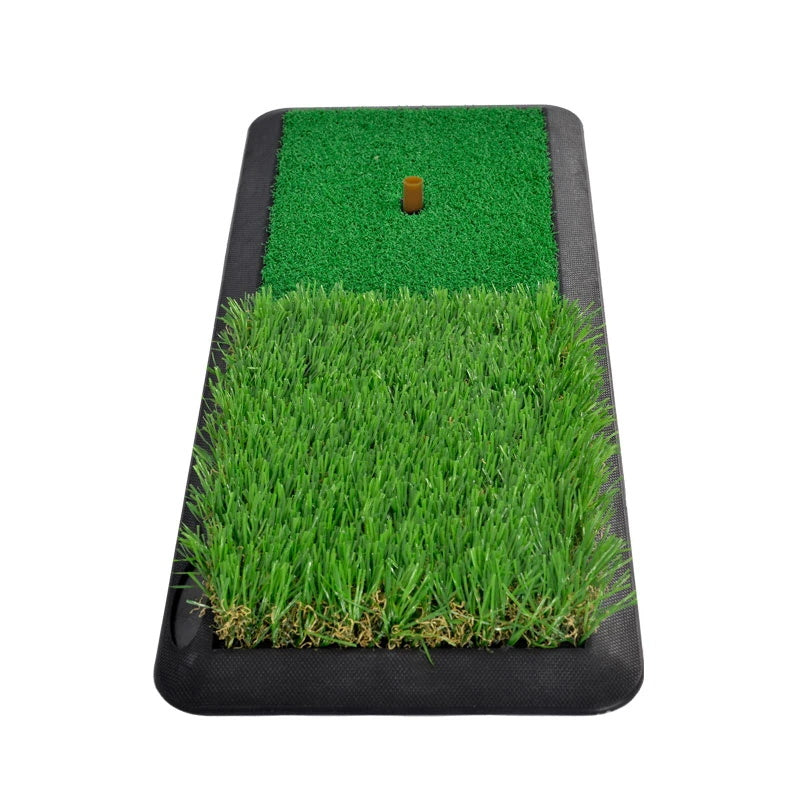 Golf Mat- Golf Matts for Indoors- Golf Hitting Matt for Backyard- Golf Turf Mat |with Tee & Stakes | 18.5"X8" | Galileo Sports