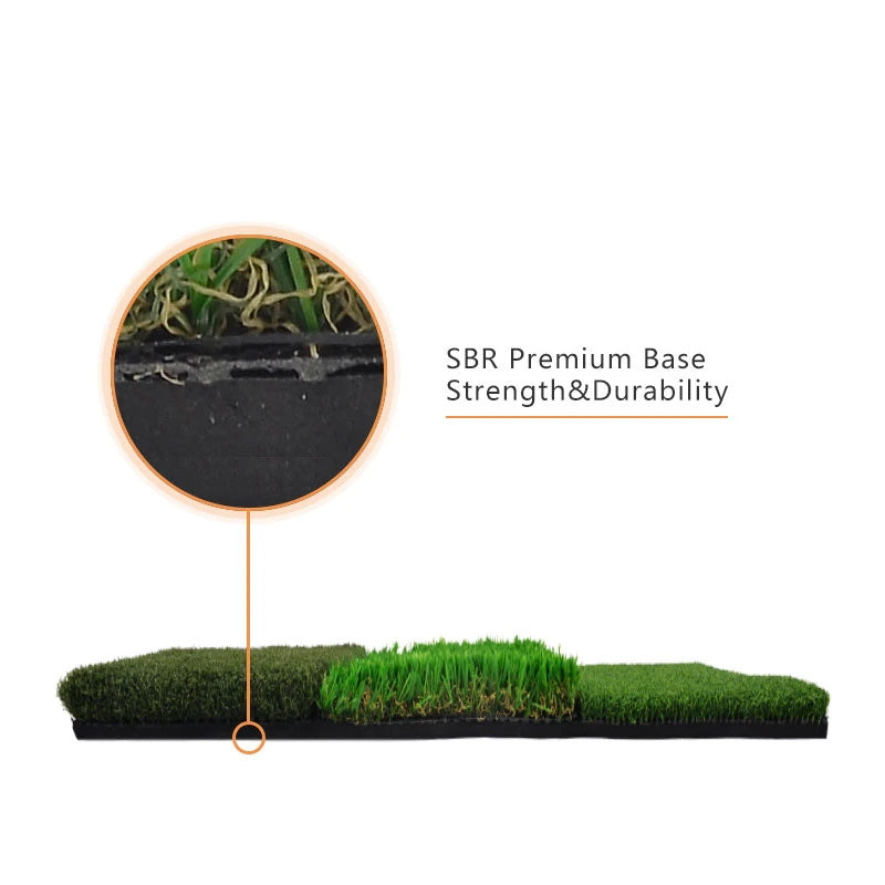 Galileo Golf Putting Mats Golf Turf Grass Mat 3-in-1 Golf Training with Adjustable Tees Equipment | 25''x16''