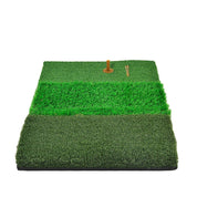 Galileo Golf Putting Mats Golf Turf Grass Mat 3-in-1 Golf Training with Adjustable Tees Equipment | 24''x12''