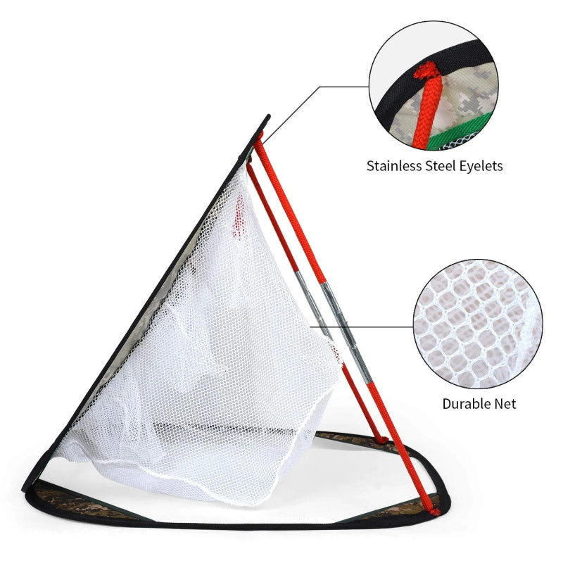 Golf-Chipping-Netz-Trainingshilfen mit Schaumstoff-Trainingsbällen (12 x 25 x 25 Zoll).