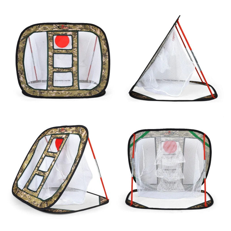 Golf-Chipping-Netz-Trainingshilfen mit Schaumstoff-Trainingsbällen (12 x 25 x 25 Zoll).