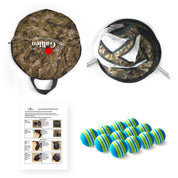 Golf-Chipping-Netz-Trainingshilfen mit Schaumstoff-Trainingsbällen (12 x 25 x 25 Zoll).