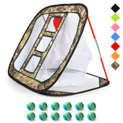 Golf-Chipping-Netz-Trainingshilfen mit Schaumstoff-Trainingsbällen (12 x 25 x 25 Zoll).