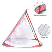 25"x25''X20''Golf Chipping Net Training Aids with Foam Balls(12 pack) / Pink