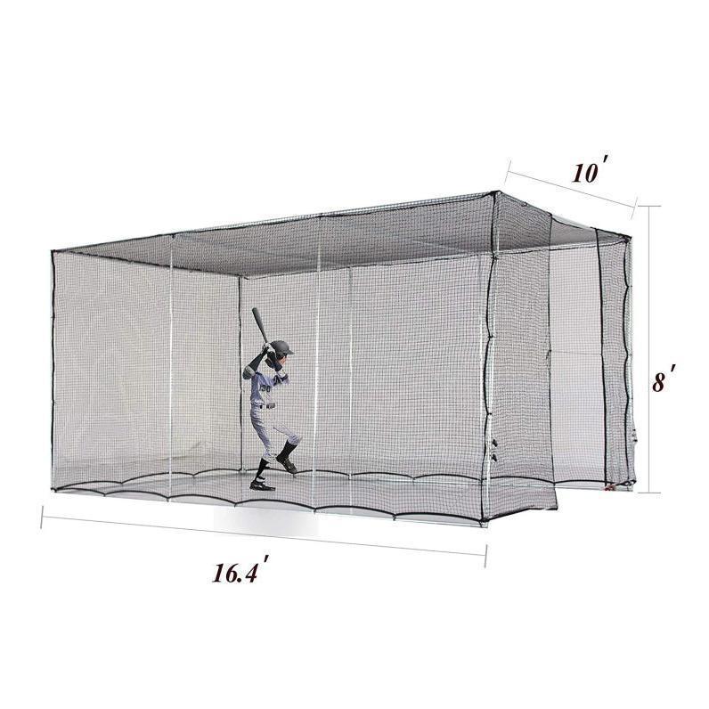 Gagalileo Softball Batting Cage/Wheels Rolling - Galileo Sports