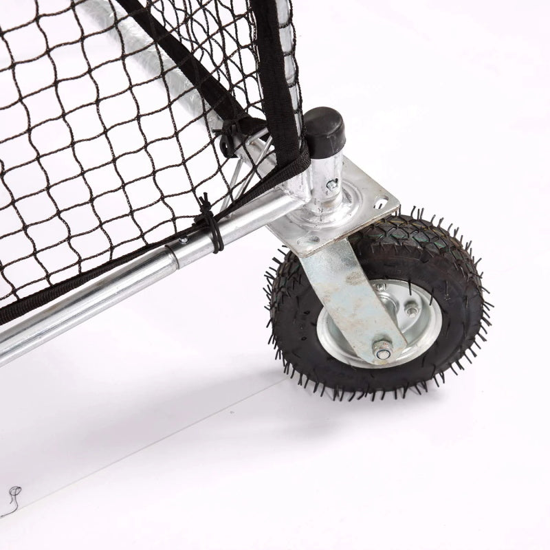 Jaula de bateo de béisbol y sóftbol con ruedas rodantes, portátil para mover | 16,4'X10'X8' | deportes galileo