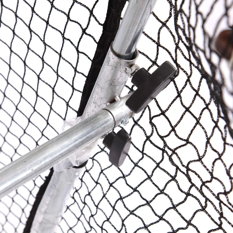 Baseball Softball Batting Cage with Wheels Rolling, Portable to Move| 16.4'X10'X8' | Galileo Sports
