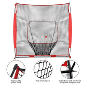 Galileo Baseball&Softball Practice Hitting Pitching Net with Carry Bag | 8'x8' Size