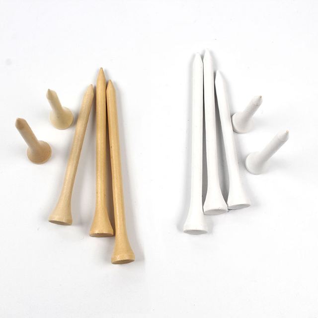 100Pcs Five in a group, Bamboo Golf Tee | Galileo Sports