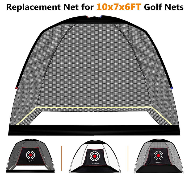 Golf Net Only, 10x7x6ft Golf Net Replacement,Golf Nets for Backyard,Golf Nets for Indoor Use,Quick Setup Net|Galileo Sports