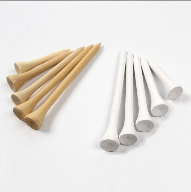100Pcs Five in a group, Bamboo Golf Tee | Galileo Sports