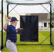 Gagalileo Backstop,Pitching Backstop,Fastpitch Baseball Backstop,Backstop with Strike Zone,Pitching Backdrop,Rubber Vinyl Backstop,Vinyl Batting Cage Backdrop