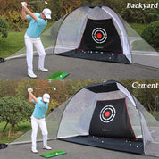 Filet de barrière de golf 8.5x6 pouces avec 2 paquets/ailes latérales triangulaires