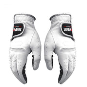 Un par de guantes deportivos antideslizantes de piel de oveja para hombres