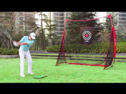 Red de práctica de golf Galileo 9X9 con redes laterales/objetivo y bolsa de transporte